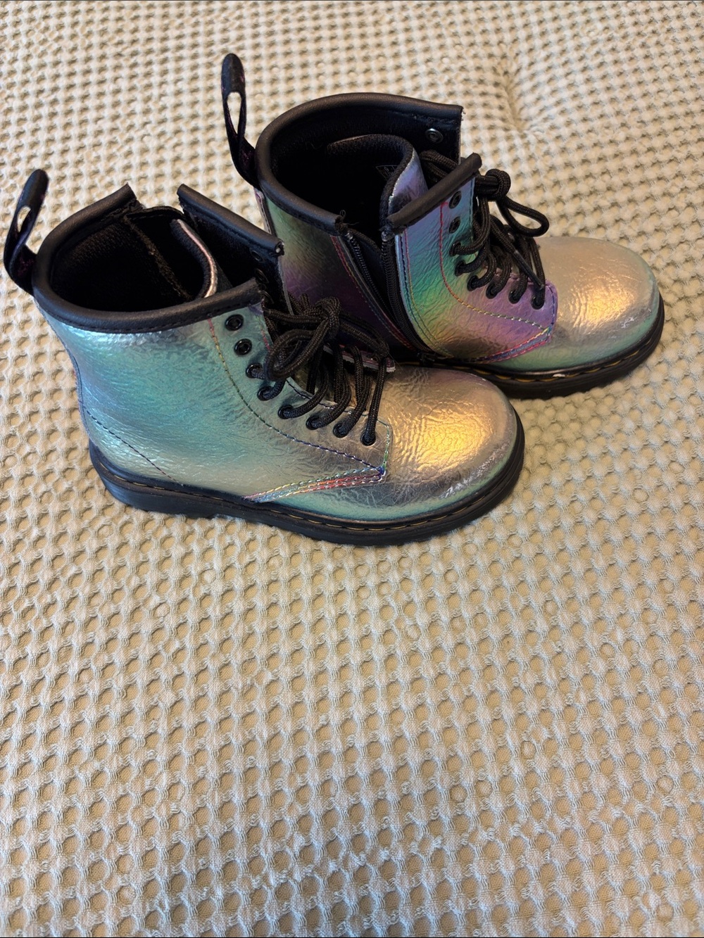 Doc Martens iridescent boots
